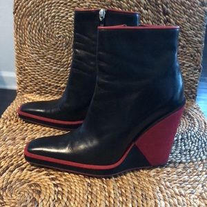 Women Ricky Sarkany Italian Leather Hand Made Booties